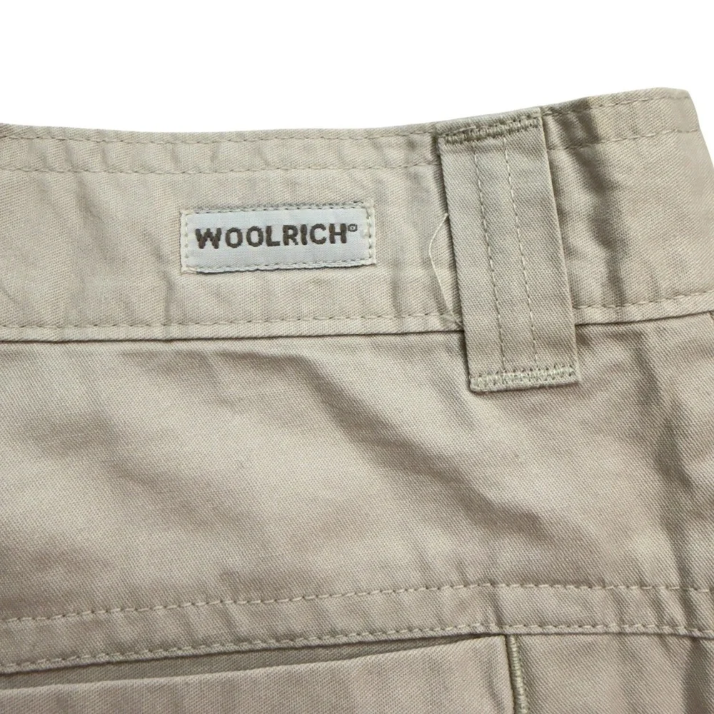 Woolrich Womens Shorts 4 Petite Kenna Stone Beige 100% Cotton Solid Chino Hiking
